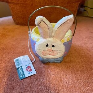 Midwest of Cannon Falls Vintage Easter Bunny Basket with Handle, Vintage